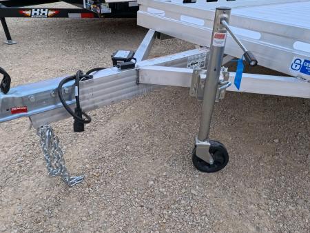 New 2027 Aluma 78" x 24' Slotted Rail -TA Aluminum Utility with Electric Brakes, Bi-Fold Tailgate and 7K GVWR
