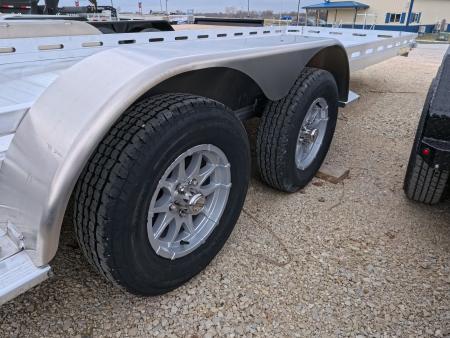 New 2027 Aluma 78" x 24' Slotted Rail -TA Aluminum Utility with Electric Brakes, Bi-Fold Tailgate and 7K GVWR