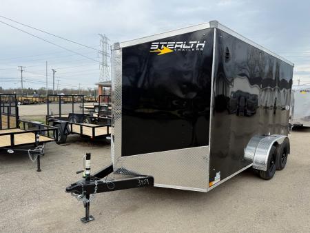 New 2026 Stealth 7 X 14 Cargo / Enclosed Trailer with Rampand 6ft 6in interior Height
