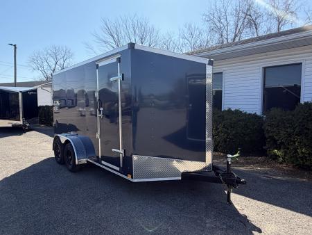 New 2026 Stealth 7 X 14 Cargo / Enclosed Trailer with Rampand 6ft 6in interior Height