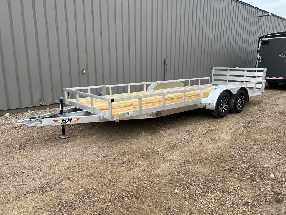 New 2026 H&H Trailers 20' Tandem Aluminum Utility Utility Trailer