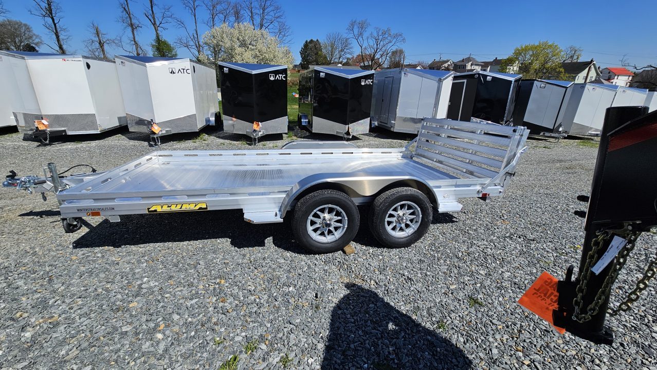 New 2027 Aluma 80X14TA-EL-R BT--RTD Utility Trailer