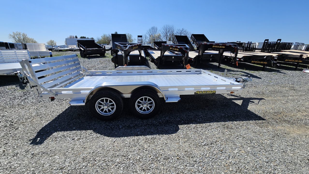 New 2027 Aluma 80X14TA-EL-R BT--RTD Utility Trailer