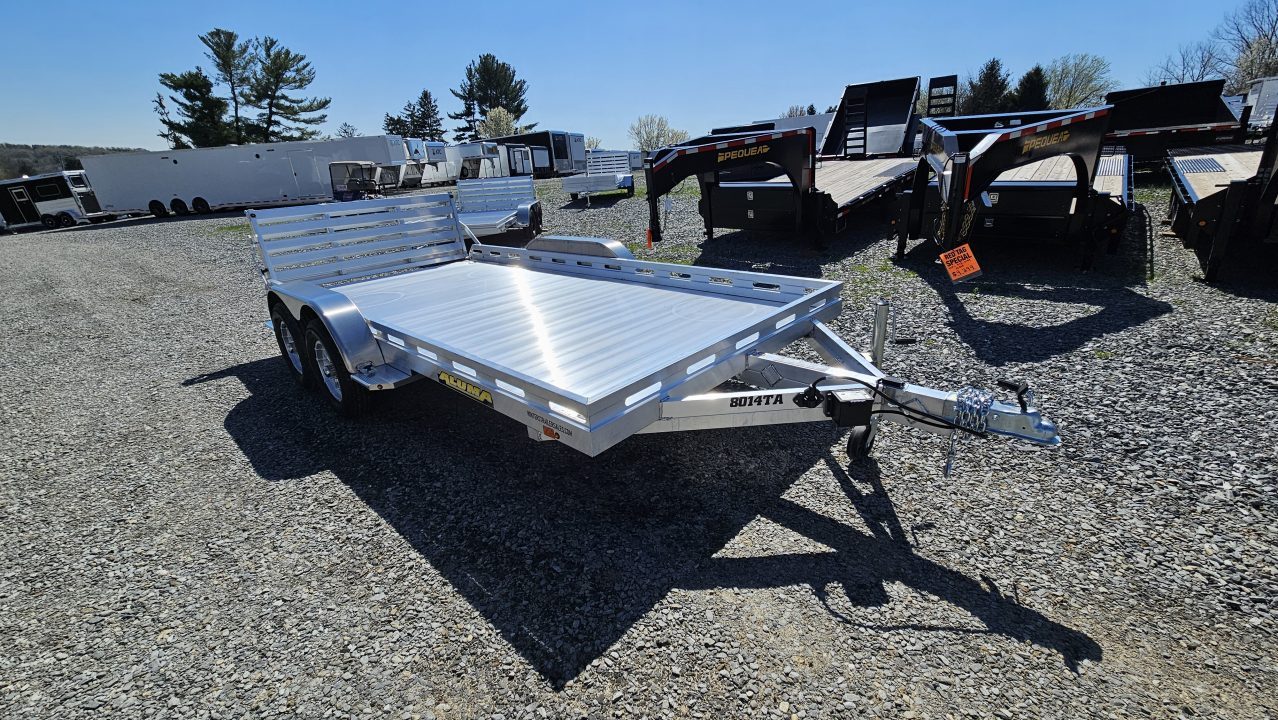 New 2027 Aluma 80X14TA-EL-R BT--RTD Utility Trailer
