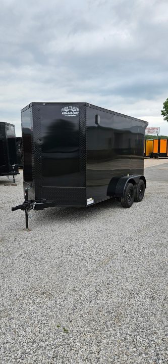 New 2026 Family Trailer 6x12 Tandem Axle Cargo / Enclosed Trailer- Screwless Exterior- Blackout pkg- Rear Spoiler- HD Axle