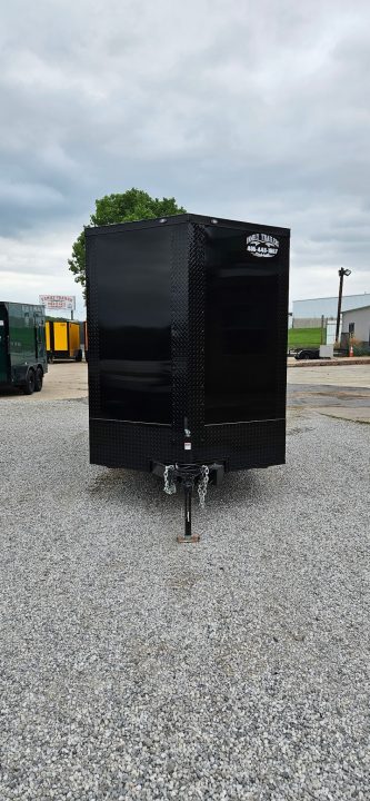 New 2026 Family Trailer 6x12 Tandem Axle Cargo / Enclosed Trailer- Screwless Exterior- Blackout pkg- Rear Spoiler- HD Axle