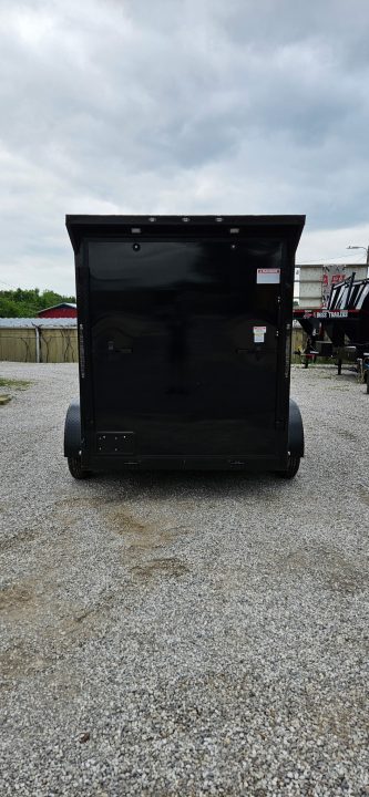 New 2026 Family Trailer 6x12 Tandem Axle Cargo / Enclosed Trailer- Screwless Exterior- Blackout pkg- Rear Spoiler- HD Axle