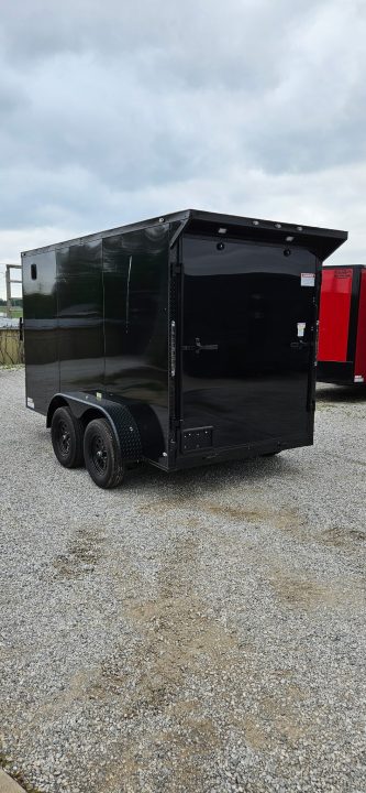New 2026 Family Trailer 6x12 Tandem Axle Cargo / Enclosed Trailer- Screwless Exterior- Blackout pkg- Rear Spoiler- HD Axle