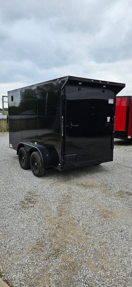New 2026 Family Trailer 6x12 Tandem Axle Cargo / Enclosed Trailer- Screwless Exterior- Blackout pkg- Rear Spoiler- HD Axle