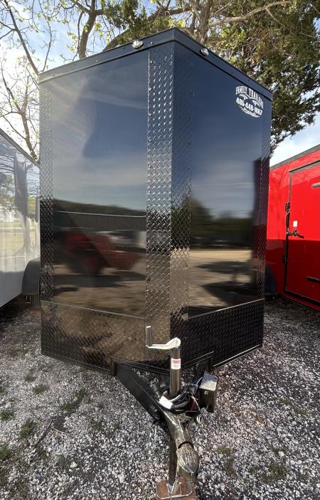 New 2026 Family Trailer 6x12 Tandem Axle Cargo / Enclosed Trailer- Screwless Exterior- Blackout pkg- Rear Spoiler- HD Axle