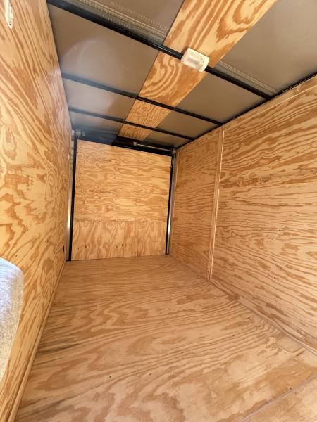 New 2026 Family Trailer 6x12 Tandem Axle Cargo / Enclosed Trailer- Screwless Exterior- Blackout pkg- Rear Spoiler- HD Axle