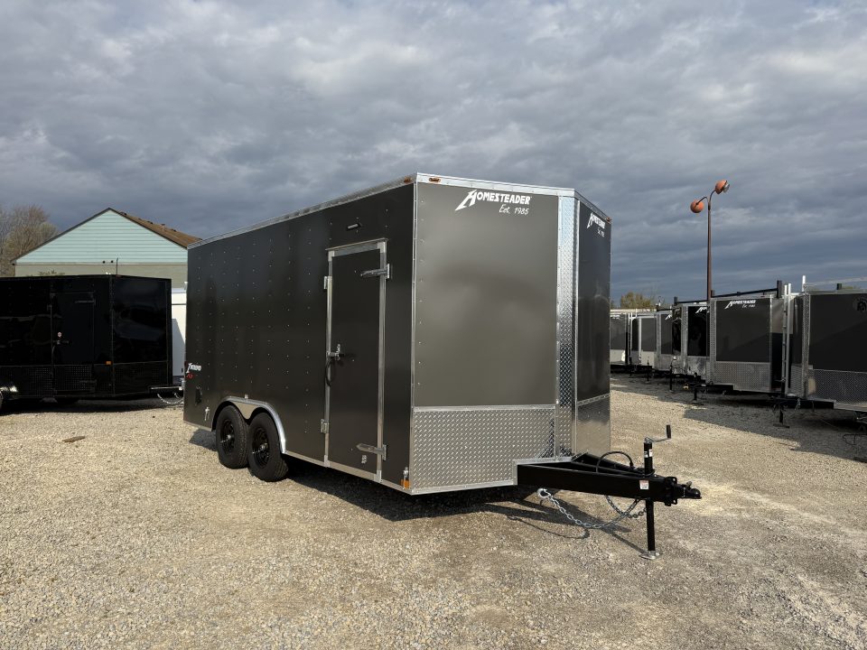 New 2026 Homesteader Trailer 8.5x16x7 Intrepid HD Swing Door Package Cargo / Enclosed Trailer