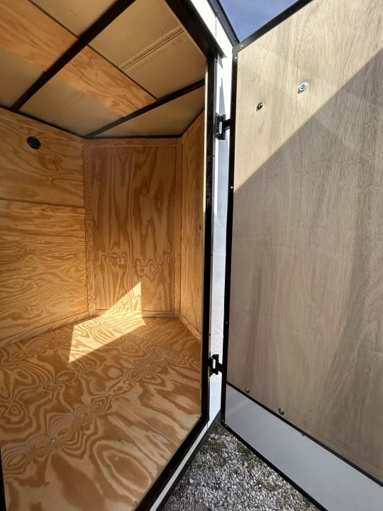 New 2026 Family Trailer 6x12 Tandem Axles Cargo / Enclosed Trailer- Screwless Exterior- Blackout Pkg- Rear Spoiler- HD Axle