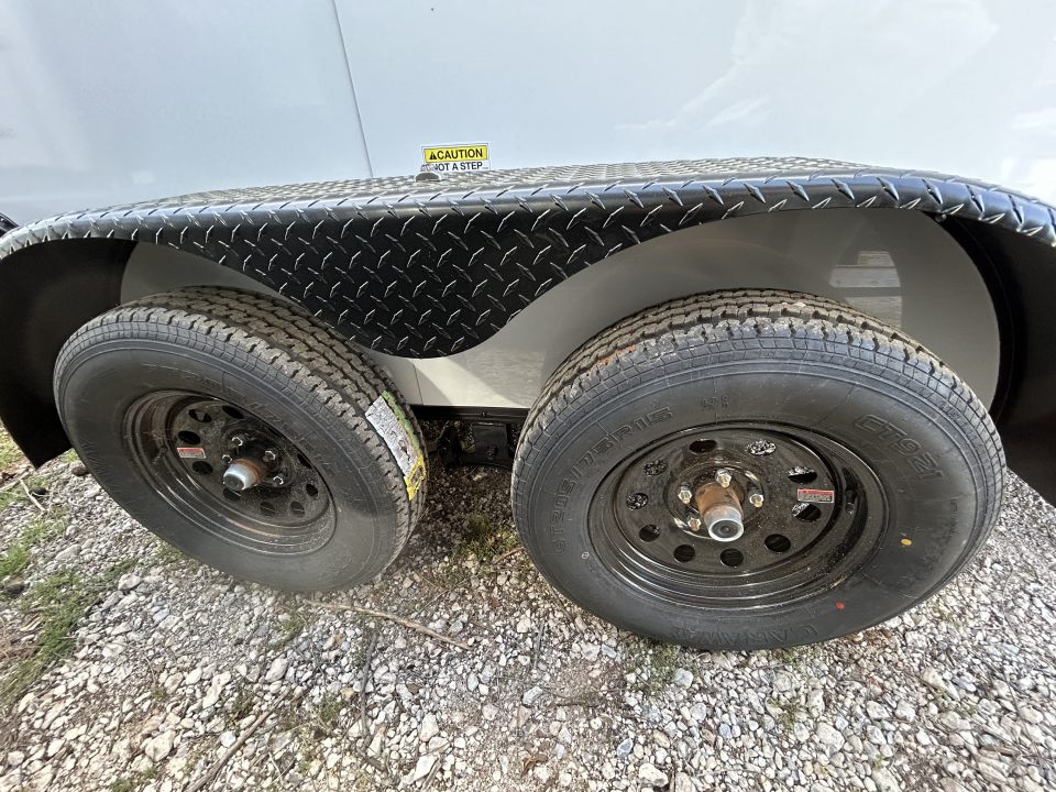 New 2026 Family Trailer 6x12 Tandem Axles Cargo / Enclosed Trailer- Screwless Exterior- Blackout Pkg- Rear Spoiler- HD Axle