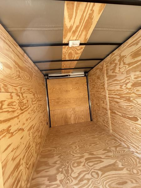 New 2026 Family Trailer 6x12 Tandem Axles Cargo / Enclosed Trailer- Screwless Exterior- Blackout Pkg- Rear Spoiler- HD Axle