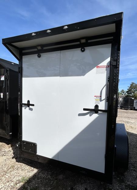 New 2026 Family Trailer 6x12 Tandem Axles Cargo / Enclosed Trailer- Screwless Exterior- Blackout Pkg- Rear Spoiler- HD Axle