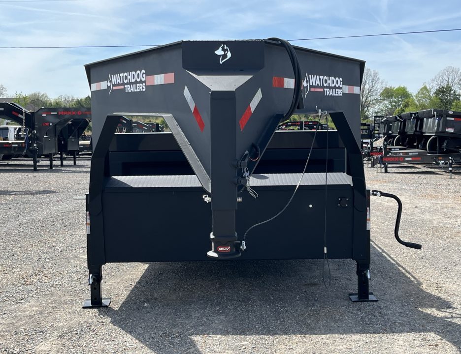New 2026 Watchdog 7'x14' 14k Telescopic Gooseneck Dump Trailer