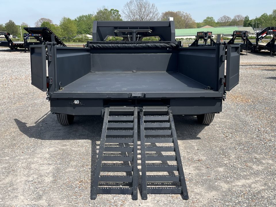 New 2026 Watchdog 7'x14' 14k Telescopic Gooseneck Dump Trailer