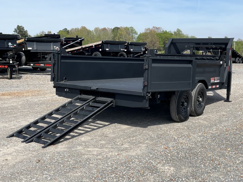 New 2026 Watchdog 7'x14' 14k Telescopic Gooseneck Dump Trailer