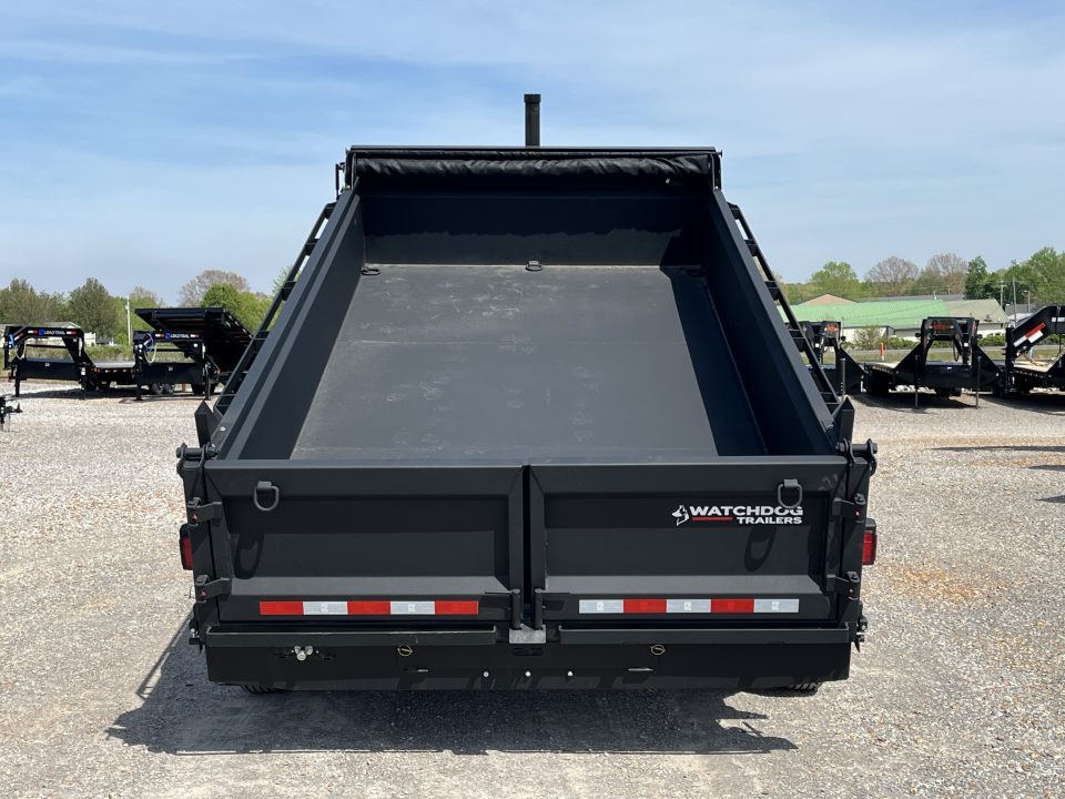 New 2026 Watchdog 7'x14' 14k Telescopic Gooseneck Dump Trailer
