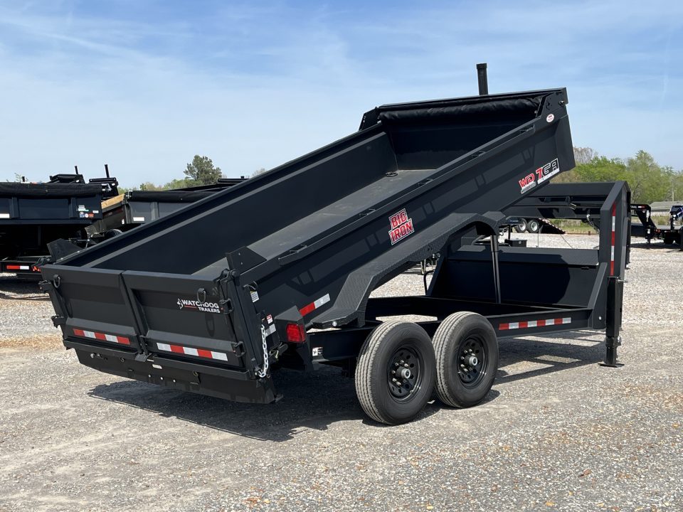 New 2026 Watchdog 7'x14' 14k Telescopic Gooseneck Dump Trailer