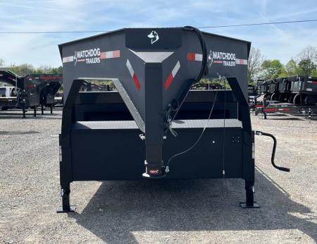 New 2026 Watchdog 7'x14' 14k Telescopic Gooseneck Dump Trailer