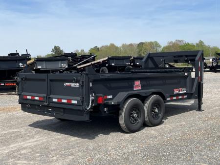 New 2026 Watchdog 7'x14' 14k Telescopic Gooseneck Dump Trailer