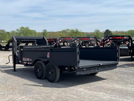 New 2026 Watchdog 7'x14' 14k Telescopic Gooseneck Dump Trailer