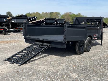 New 2026 Watchdog 7'x14' 14k Telescopic Gooseneck Dump Trailer