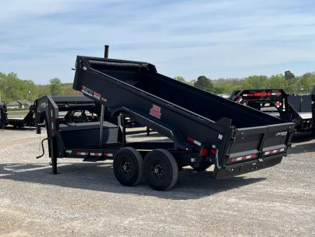 New 2026 Watchdog 7'x14' 14k Telescopic Gooseneck Dump Trailer