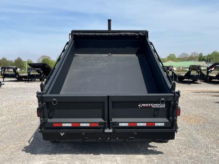 New 2026 Watchdog 7'x14' 14k Telescopic Gooseneck Dump Trailer