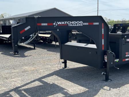 New 2026 Watchdog 7'x14' 14k Telescopic Gooseneck Dump Trailer