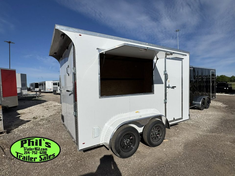 New 2026 7X12 CONCESSION TRAILER - VENDING TRAILER - T-SHIRT TRAILER