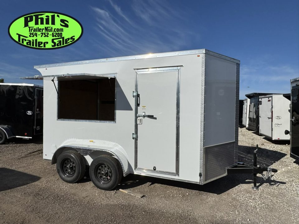 New 2026 7X12 CONCESSION TRAILER - VENDING TRAILER - T-SHIRT TRAILER