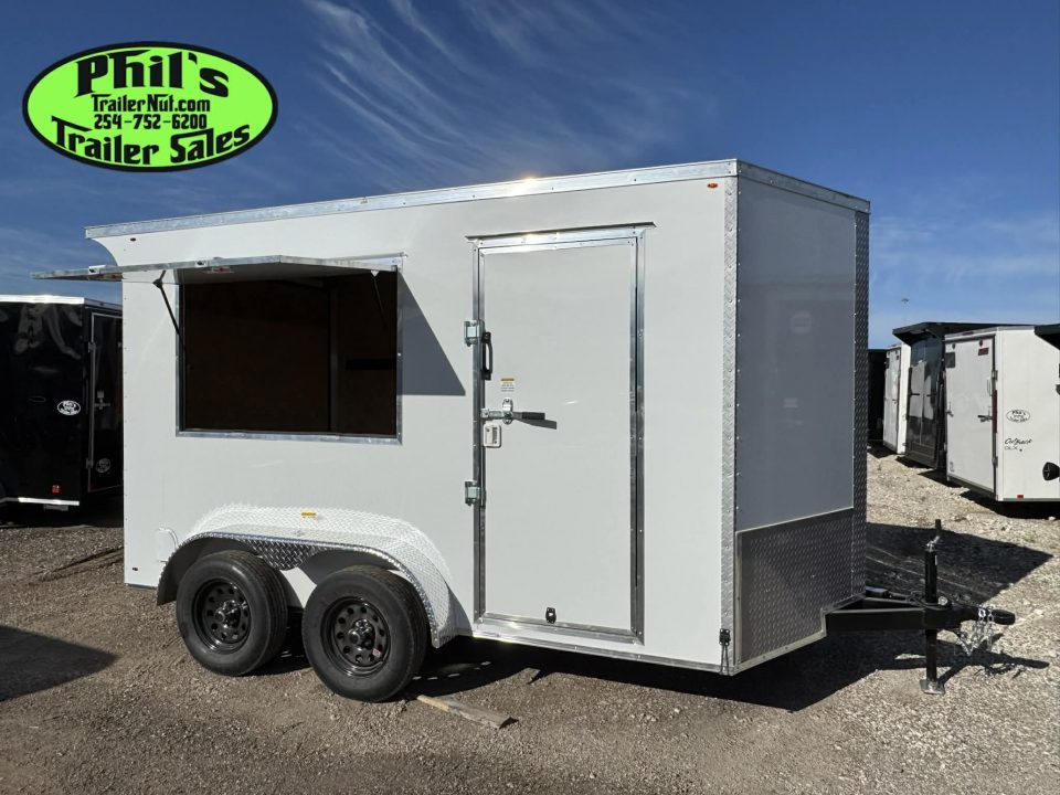 New 2026 7X12 CONCESSION TRAILER - VENDING TRAILER - T-SHIRT TRAILER