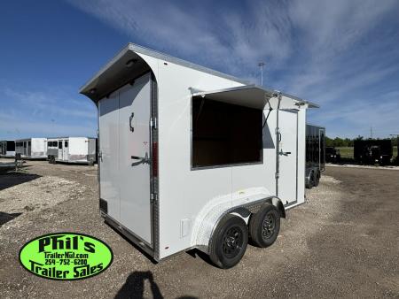 New 2026 7X12 CONCESSION TRAILER - VENDING TRAILER - T-SHIRT TRAILER