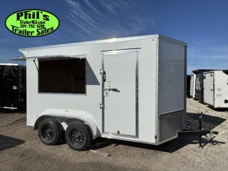 New 2026 7X12 CONCESSION TRAILER - VENDING TRAILER - T-SHIRT TRAILER