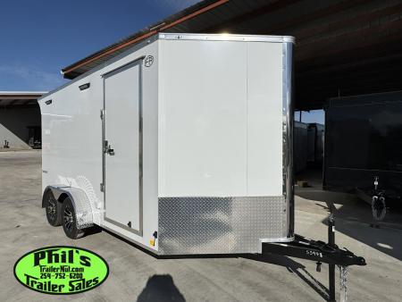 New 2026 Continental Cargo 7X14 V-NOSE MOTORCYCLE TRAILER ELECTRICAL PACKAGE & UPGRADED .080 SCREWLESS EXTERIOR ENCLOSED TRAILER CARGO TRAILERS Motorcycle Trailer