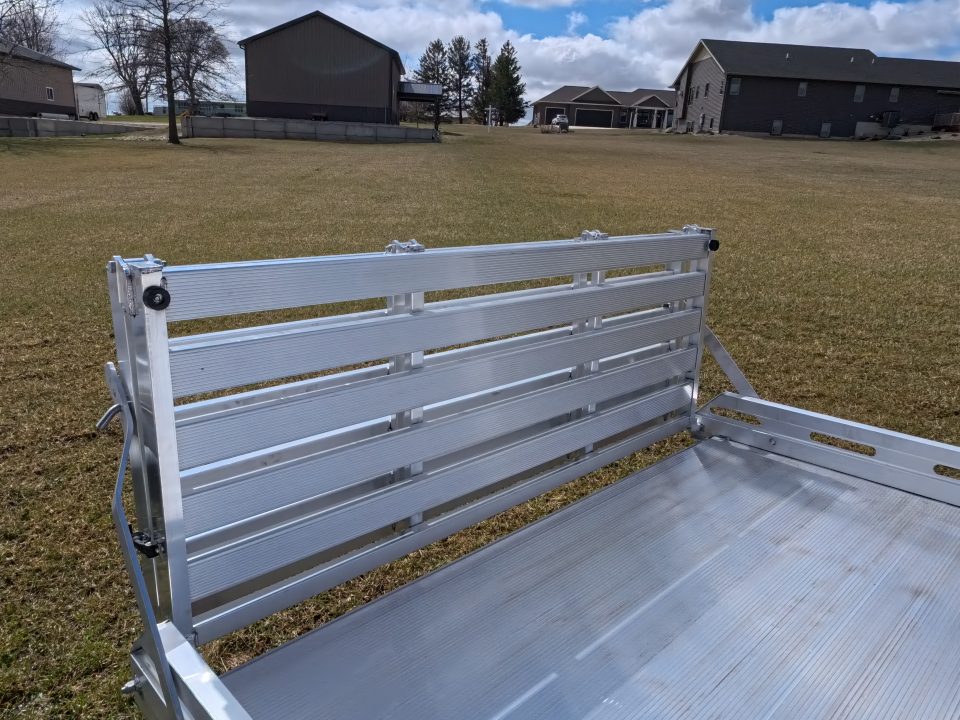 New 2027 Aluma 80x14 Aluminum, Single Axle Utility with Electric Brakes & Bi-Fold Tailgate, 4,250lb GVWR