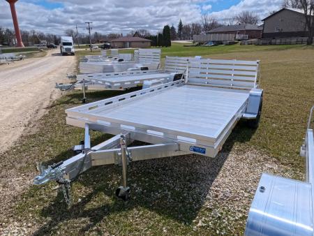 New 2027 Aluma 80x14 Aluminum, Single Axle Utility with Electric Brakes & Bi-Fold Tailgate, 4,250lb GVWR