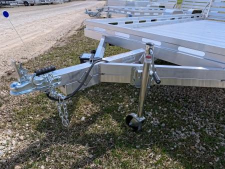 New 2027 Aluma 80x14 Aluminum, Single Axle Utility with Electric Brakes & Bi-Fold Tailgate, 4,250lb GVWR