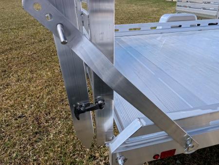 New 2027 Aluma 80x14 Aluminum, Single Axle Utility with Electric Brakes & Bi-Fold Tailgate, 4,250lb GVWR