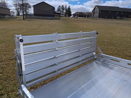 New 2027 Aluma 80x14 Aluminum, Single Axle Utility with Electric Brakes & Bi-Fold Tailgate, 4,250lb GVWR