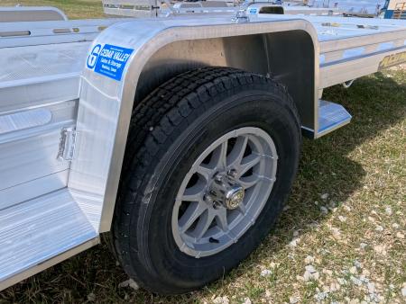 New 2027 Aluma 80x14 Aluminum, Single Axle Utility with Electric Brakes & Bi-Fold Tailgate, 4,250lb GVWR