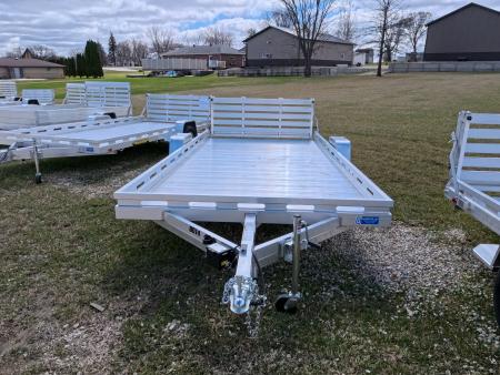 New 2027 Aluma 80x14 Aluminum, Single Axle Utility with Electric Brakes & Bi-Fold Tailgate, 4,250lb GVWR