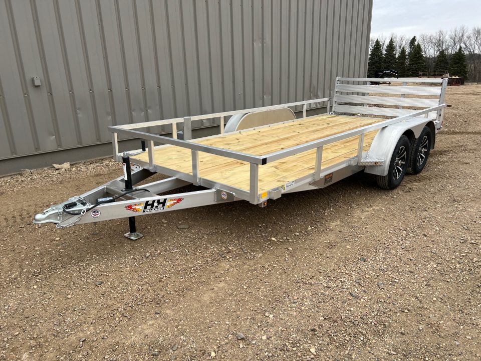 New 2026 H&H Trailers 16' Tandem Aluminum Utility Utility Trailer