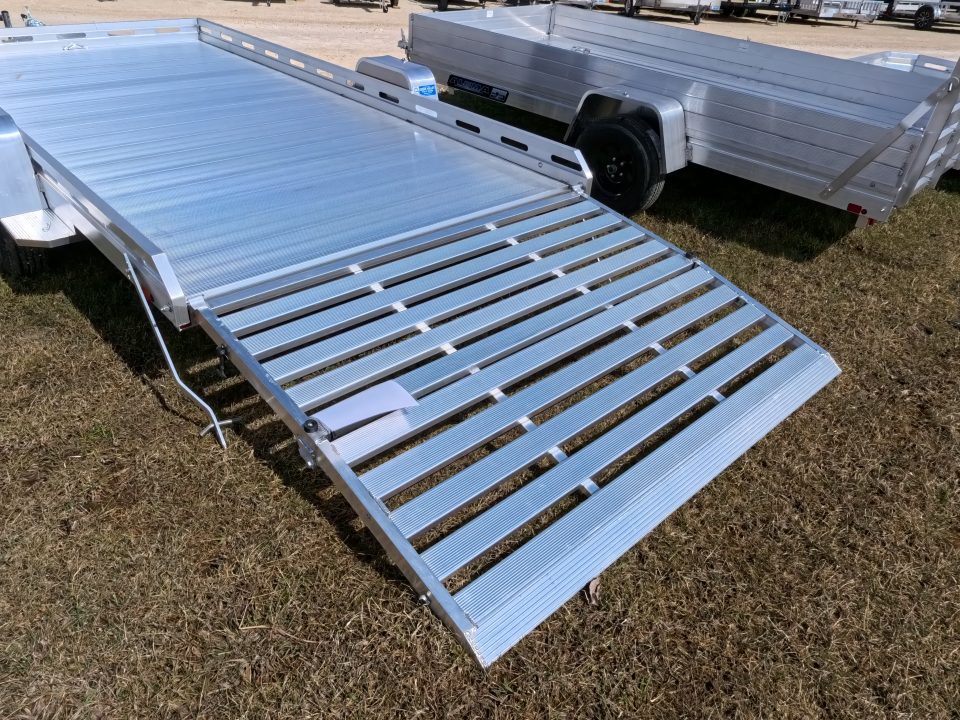 New 2027 Aluma 80x14 Aluminum, Single Axle Utility with Electric Brakes & Bi-Fold Tailgate, 4,250lb GVWR