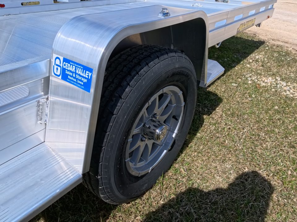 New 2027 Aluma 80x14 Aluminum, Single Axle Utility with Electric Brakes & Bi-Fold Tailgate, 4,250lb GVWR