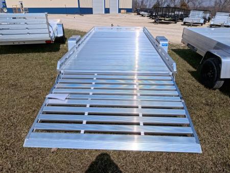 New 2027 Aluma 80x14 Aluminum, Single Axle Utility with Electric Brakes & Bi-Fold Tailgate, 4,250lb GVWR