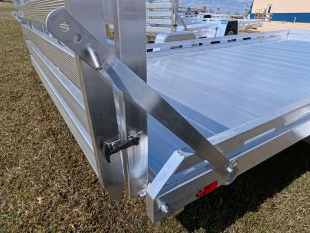 New 2027 Aluma 80x14 Aluminum, Single Axle Utility with Electric Brakes & Bi-Fold Tailgate, 4,250lb GVWR
